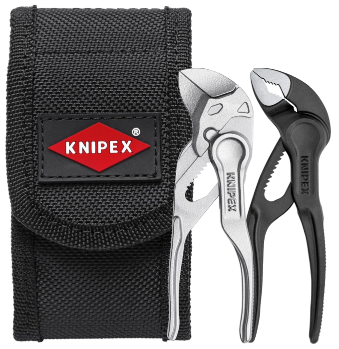 Knipex 00 20 72 V04 XS 2-Piece Mini Pliers Set XS in Belt Pouch